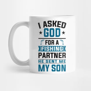 Angler Fishing Father and Son Angling Partners Mug